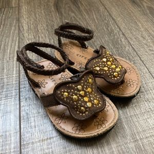 Girls brown sandals